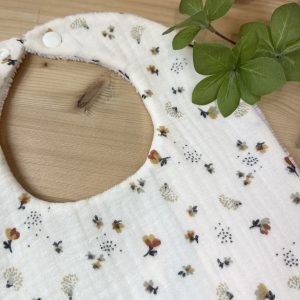 Bavoir en gaze de coton Nelsi – Image 2